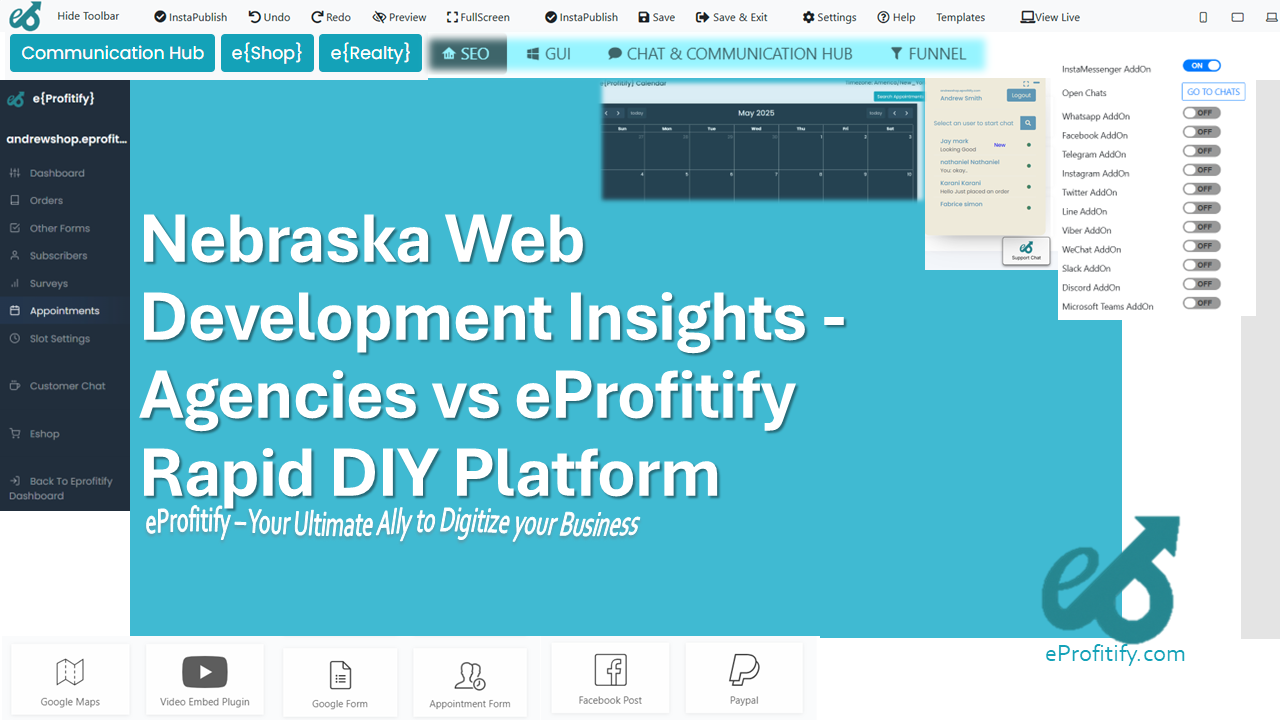 Nebraska Web Development Insights - Agencies vs eProfitify Rapid DIY Platform